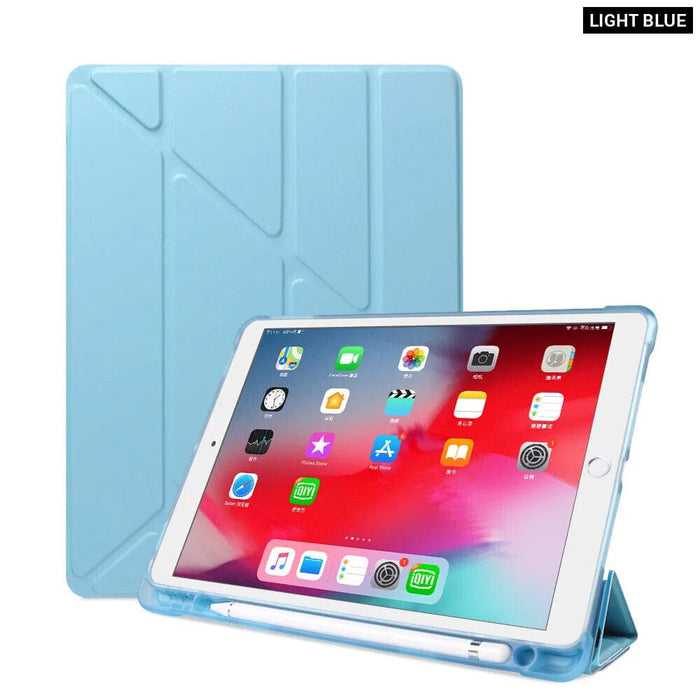 Smart Multi Fold Case For Ipad Air 5 4 With Pencil Holder