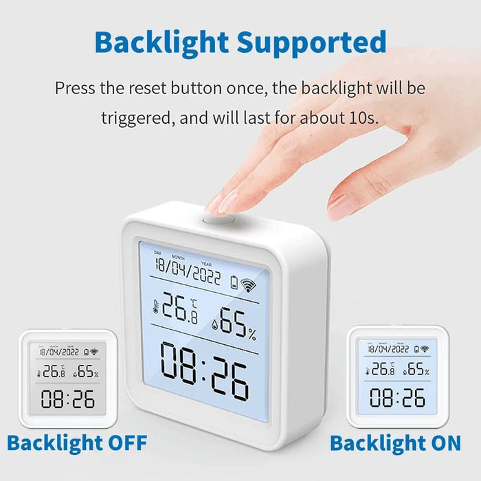 Smart Temperature Humidity Sensor With Backlight