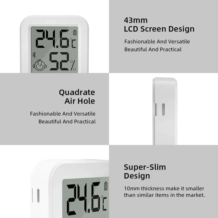 Smart Tuya Bluetooth Temp Humidity Sensor Lcd Display