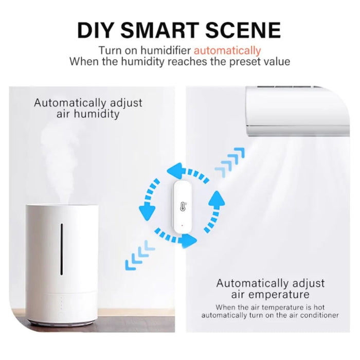 Smart Tuya Temperature Humidity Sensor Works With Alexa