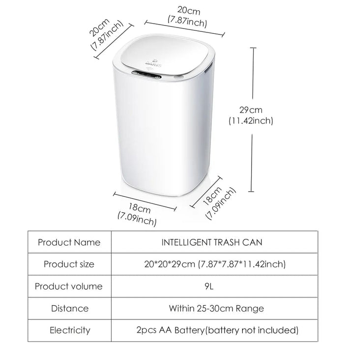 Smart Waterproof Automatic Sensor Trash can for Kitchen