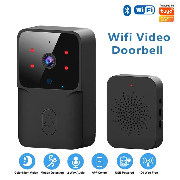 Smart Wifi Doorbell With Camera And Voice Control