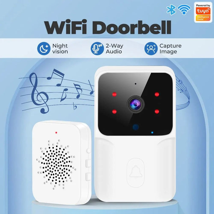 Smart Wifi Doorbell With Camera And Voice Control