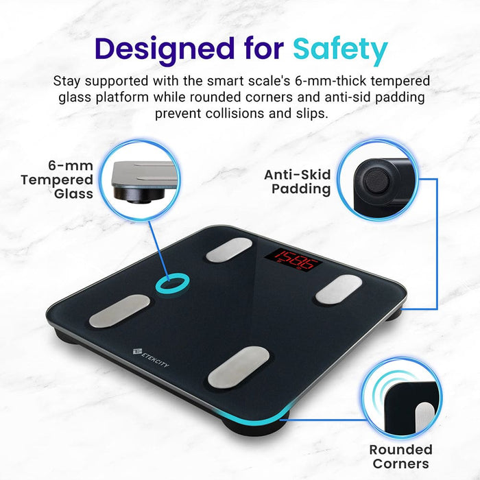 Smart Wifi Scale for Body Weight Black 2 Pack