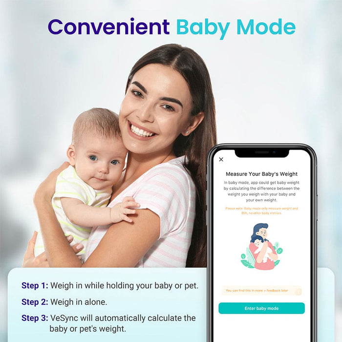 Smart Wifi Scale for Body Weight Black 2 Pack