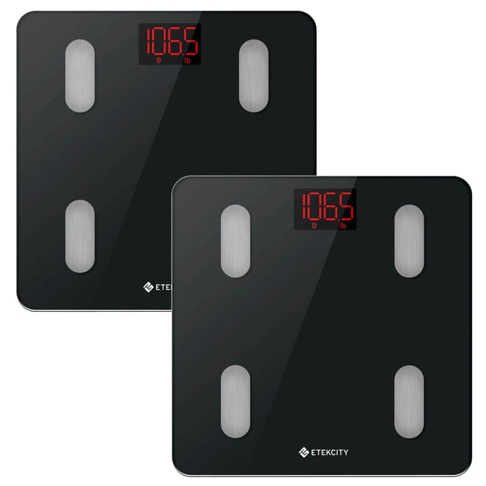 Smart Wifi Scale for Body Weight Black 2 Pack