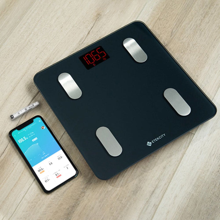Smart Wifi Scale for Body Weight Black 2 Pack