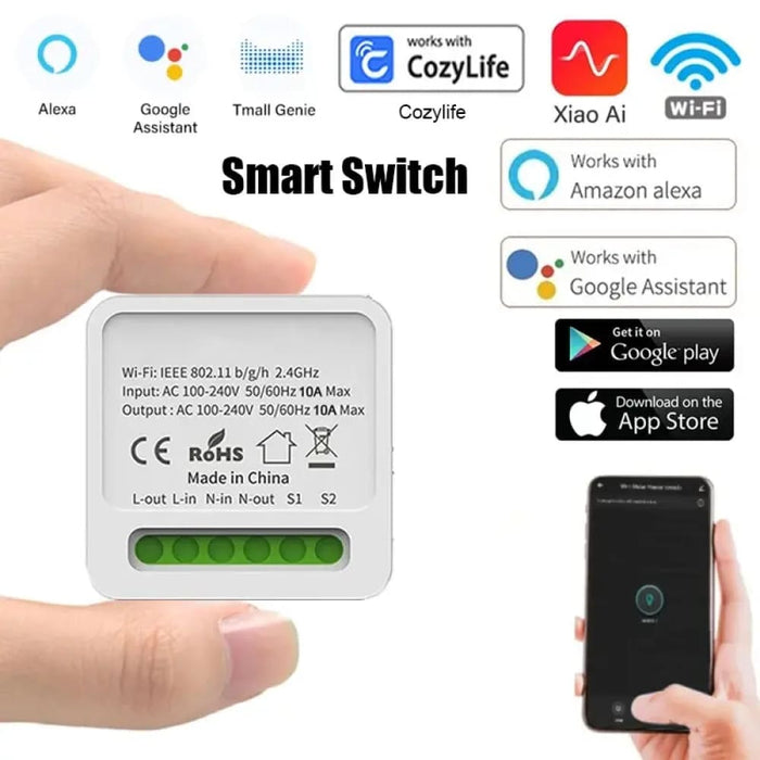 Smart Wifi Switch 2 Way Control Alexa Google Home Cozylife