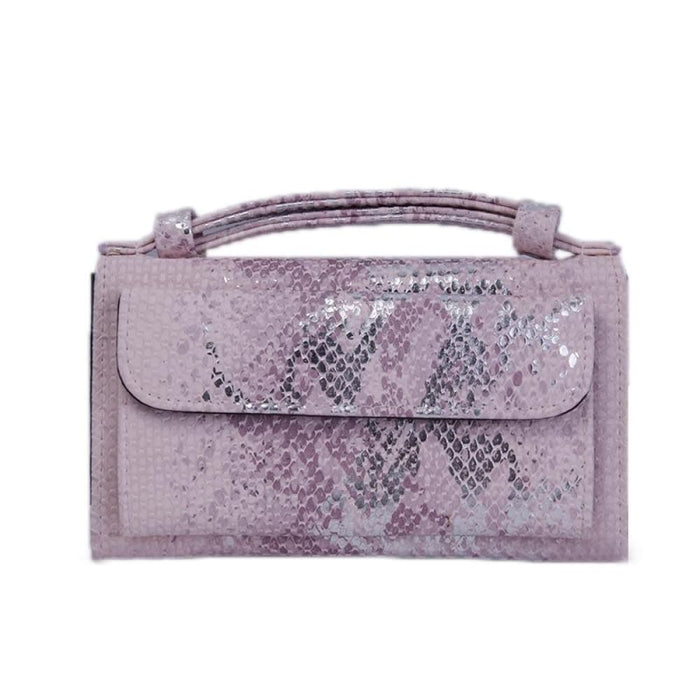 Snake Sequins Print Wrist Bag Multifunctional Chain