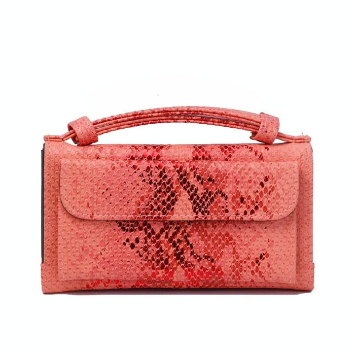 Snake Sequins Print Wrist Bag Multifunctional Chain
