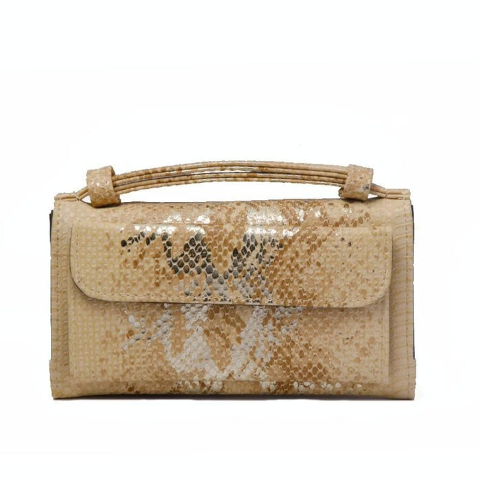 Snake Sequins Print Wrist Bag Multifunctional Chain
