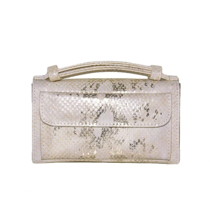 Snake Sequins Print Wrist Bag Multifunctional Chain