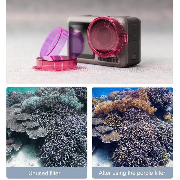 Snap on Round Shape Lens Filter for Dji Action