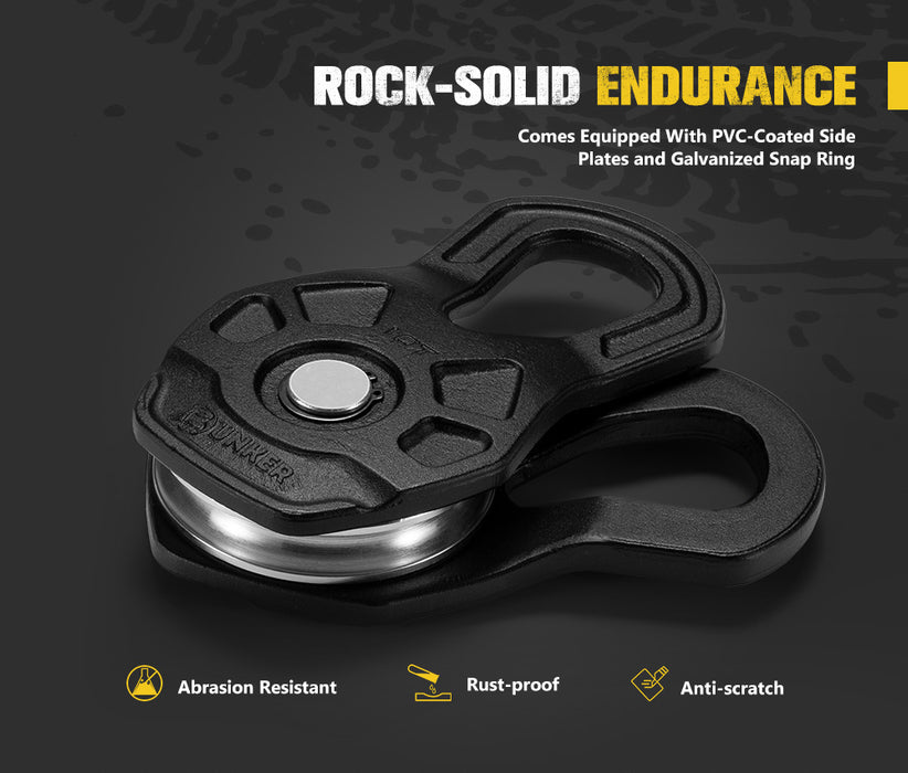 10 Ton Recovery Snatch Block Heavy Duty Rated Pulley 4Wd Offroad