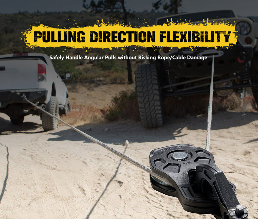 10 Ton Recovery Snatch Block Heavy Duty Rated Pulley 4Wd Offroad