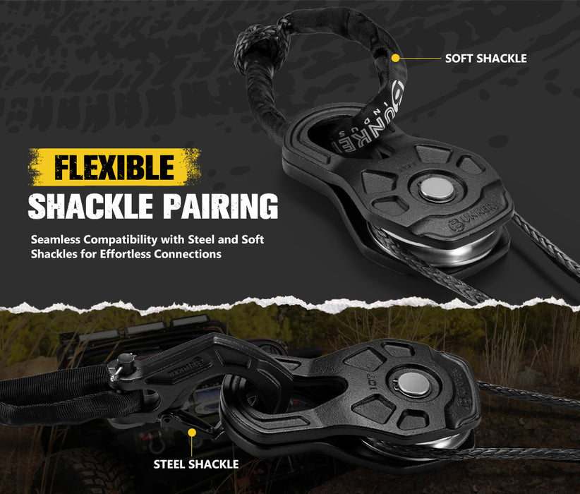 10 Ton Recovery Snatch Block Heavy Duty Rated Pulley 4Wd Offroad