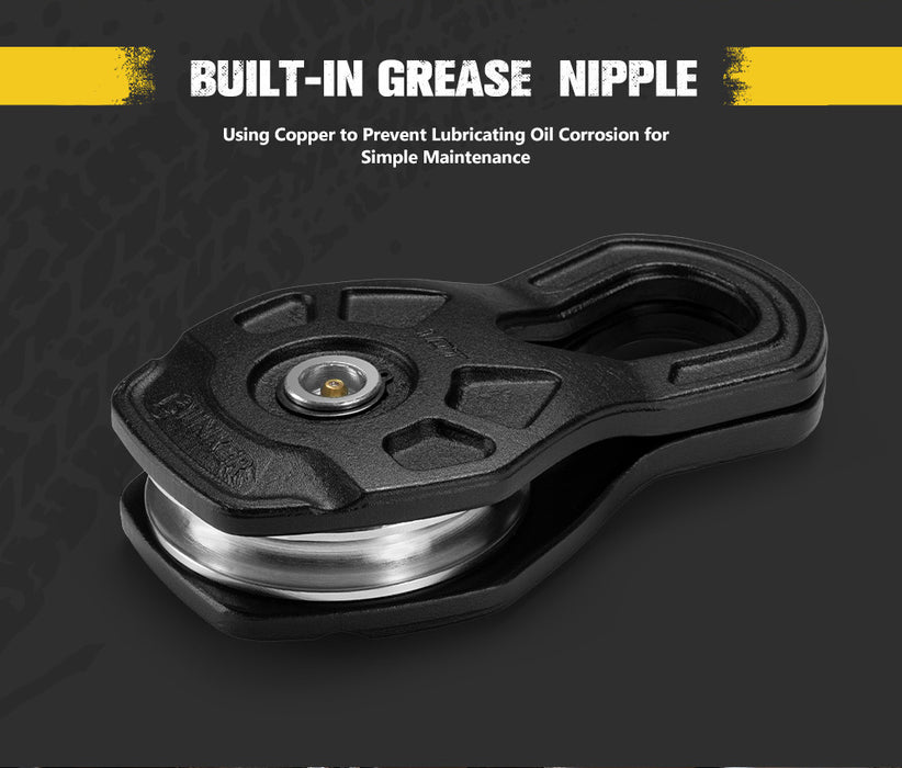 10 Ton Recovery Snatch Block Heavy Duty Rated Pulley 4Wd Offroad