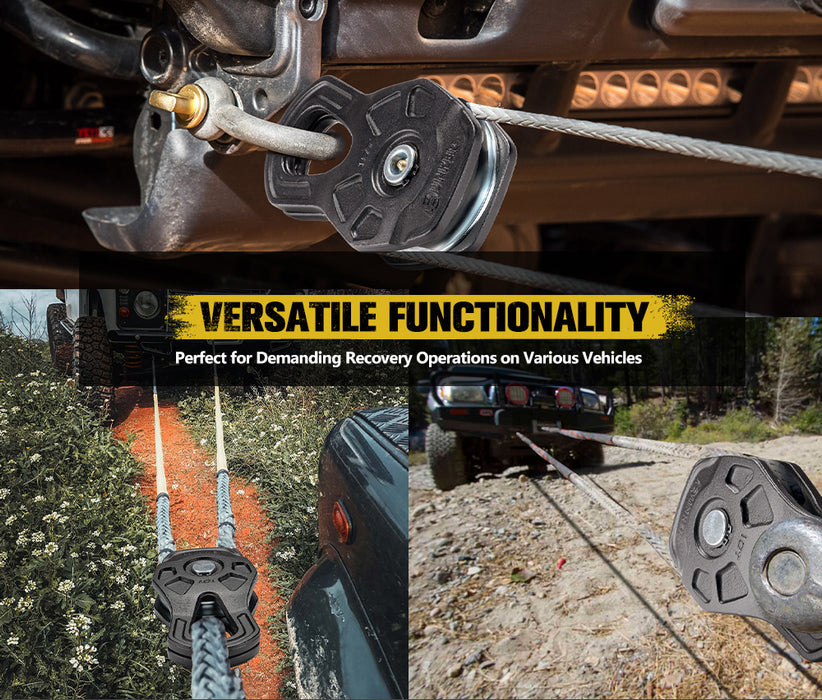 10 Ton Recovery Snatch Block Heavy Duty Rated Pulley 4Wd Offroad