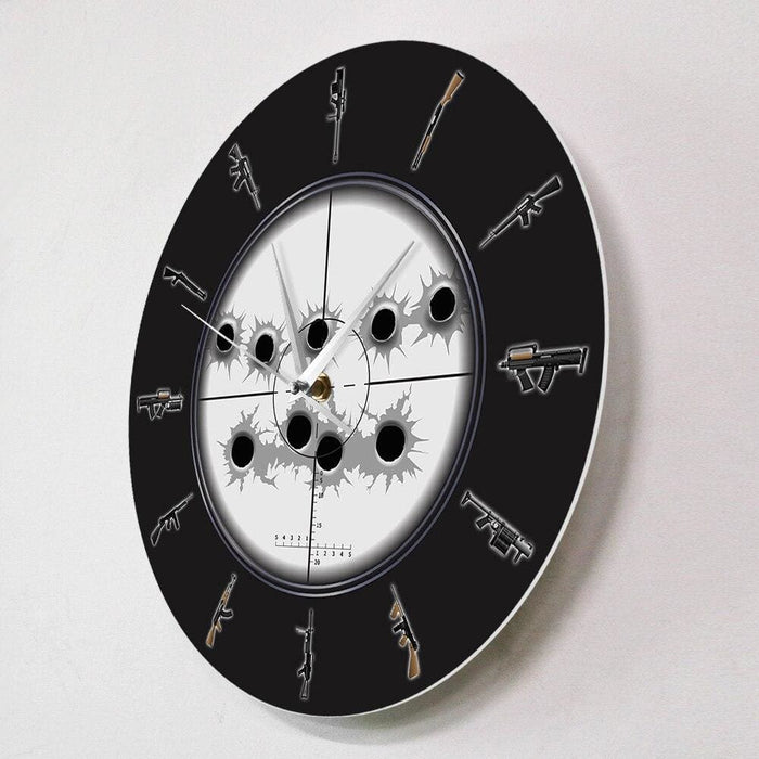 Sniper Sight With Bullet Holes Military Wall Art Hanging