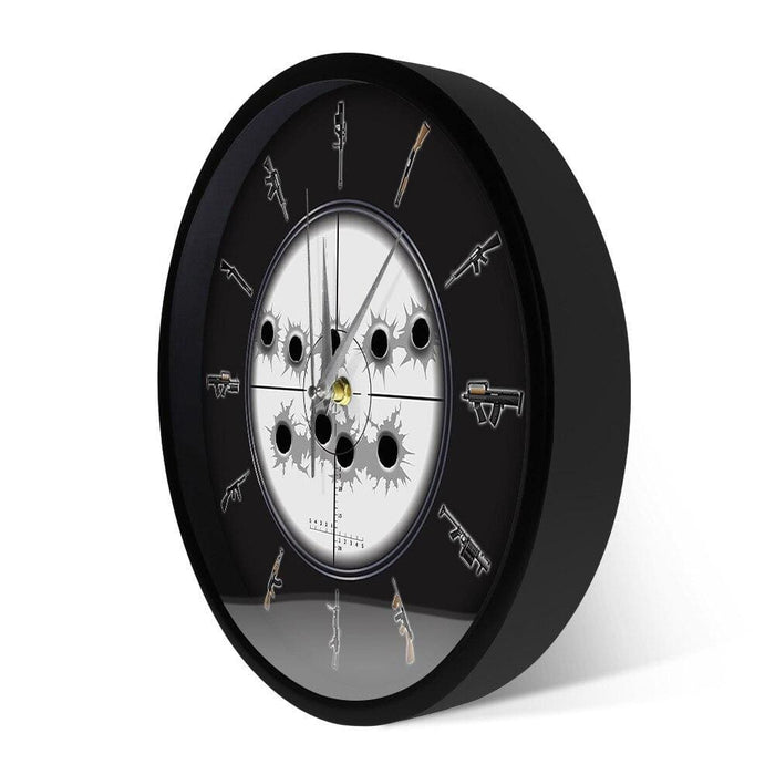 Sniper Sight with Bullet Holes Military Wall Art Hanging