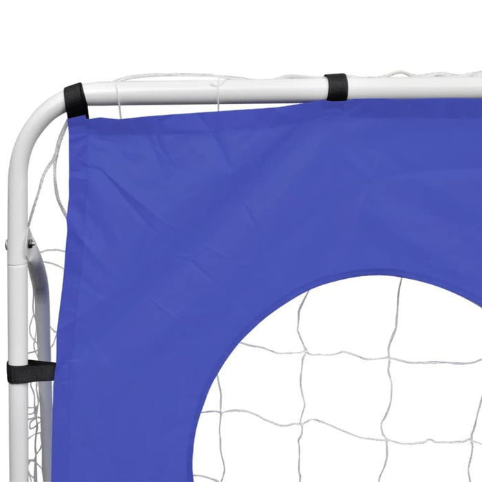 Soccer Goal with Aiming Wall Steel 240 x 92 150 Cm