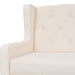 Sofa Set 2 Pieces Fabric Cream White Xiaktb