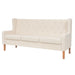 Sofa Set 2 Pieces Fabric Cream White Xiaktb