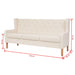 Sofa Set 2 Pieces Fabric Cream White Xiakxk