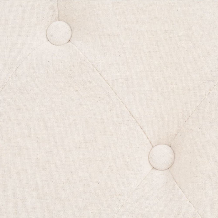 Sofa Set 2 Pieces Fabric Cream White Xiakxk