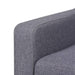 Sofa Set 2 Pieces Fabric Grey Xiakta