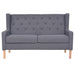 Sofa Set 2 Pieces Fabric Grey Xiakta
