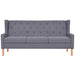 Sofa Set 2 Pieces Fabric Grey Xiaktt