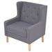 Sofa Set 2 Pieces Fabric Grey Xiaktt