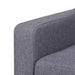 Sofa Set 2 Pieces Fabric Grey Xiaktx