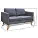 Sofa Set 2-seater and 3-seater Fabric Dark Grey Xixoka