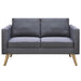 Sofa Set 2-seater and 3-seater Fabric Dark Grey Xixoka