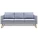 Sofa Set 2-seater and 3-seater Fabric Light Grey Xixokt