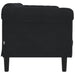 Sofa 2-seater Black Velvet Tixpnb