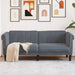 Sofa 2-seater Dark Grey Velvet Tixpil