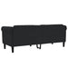 Sofa 3-seater Black Velvet Tixpkb