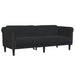 Sofa 3-seater Black Velvet Tixpkb