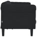 Sofa 3-seater Black Velvet Tixpkb