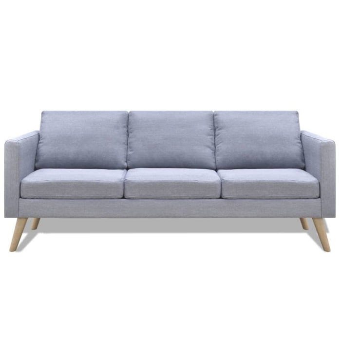 Sofa 3-seater Fabric Light Grey Xaxxok