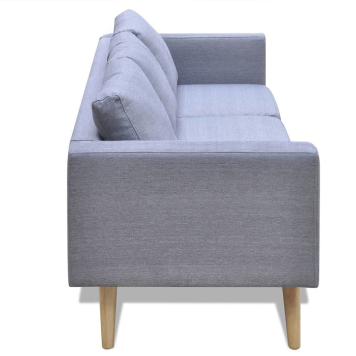 Sofa 3-seater Fabric Light Grey Xaxxok