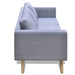 Sofa 3-seater Fabric Light Grey Xaxxok