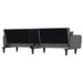 Sofa Bed with Cup Holders Dark Grey Fabric Tponib