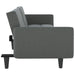 Sofa Bed with Cup Holders Dark Grey Fabric Tponib