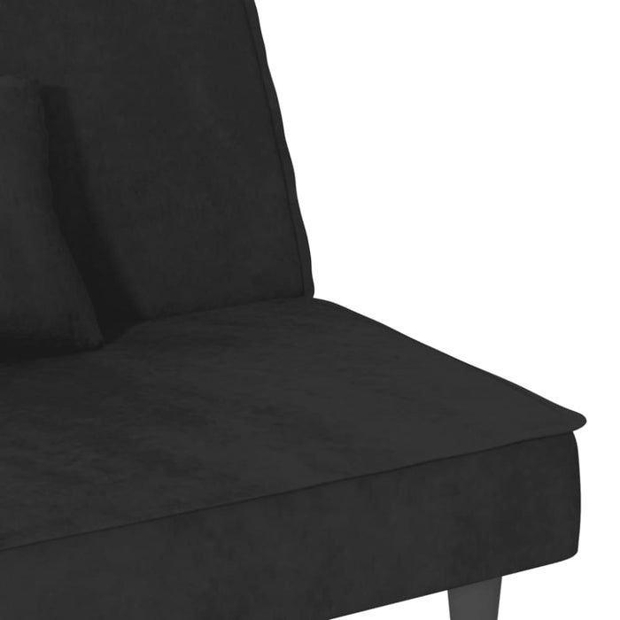 Sofa Bed Black Velvet Tpokoo