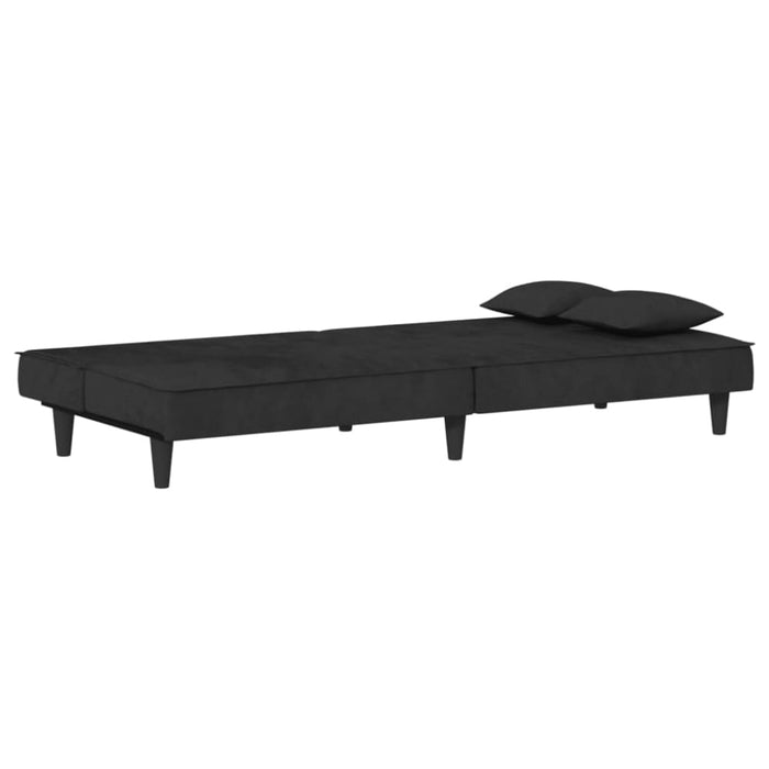 Sofa Bed Black Velvet Tpokoo