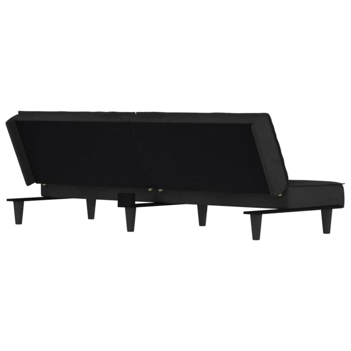 Sofa Bed Black Velvet Tpokoo